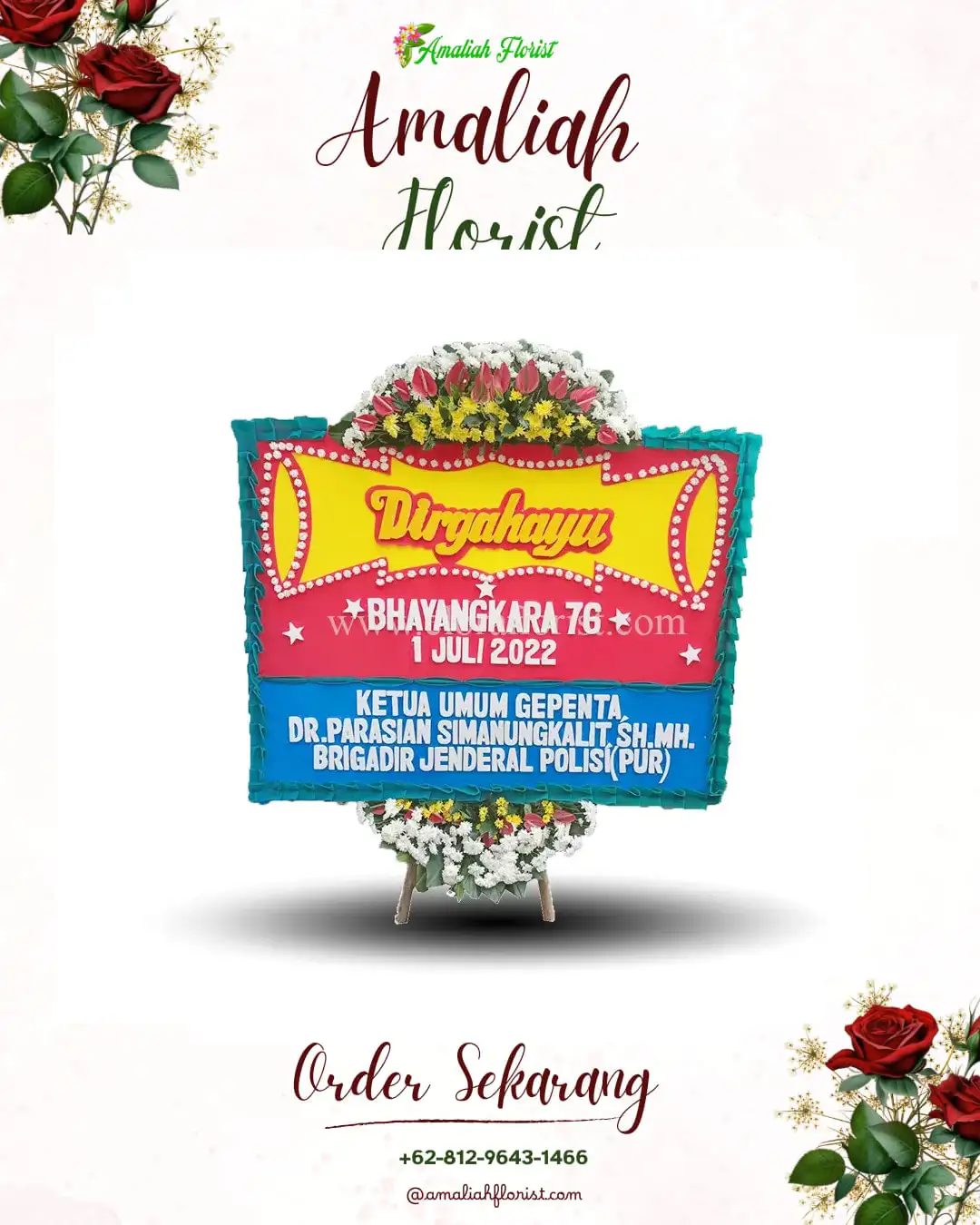 Papan Bunga HUT Ulang Tahun Kedungrejo